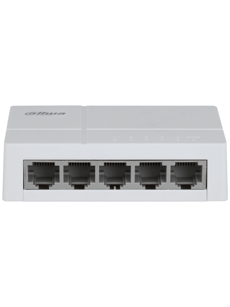 DAHUA DH-SF1005L - Switch para Escritorio 5 Puertos Fast Ethernet con velocidad de transmisión de 10/100 Mbps en un diseño compacto. Su capa 2 soporta un switching de hasta 1 Gbps y una velocidad de reenvío de 0.744 Mbps. #SwitchDpxv #VolDH - Image 2