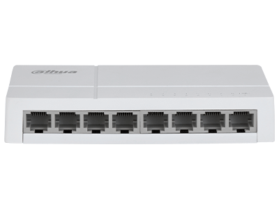 DAHUA DH-SF1008L - Switch de Escritorio con 8 puertos Fast Ethernet (10/100 Mbps), diseño compacto de capa 2, con capacidad de switching de 1.6 Gbps y velocidad de reenvío de paquetes de 1.19 Mpps. Ideal para redes eficientes y compactas. - Image 7