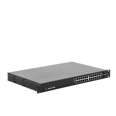 Switch EdgeMAX administrable de 24 puertos Gigabit con PoE+/PoE Pasivo 24V + 2 Puertos SFP, 250 W - Image 3