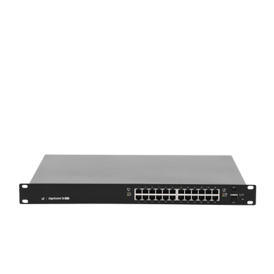 Switch EdgeMAX administrable de 24 puertos Gigabit con PoE+/PoE Pasivo 24V + 2 Puertos SFP, 250 W - Image 4