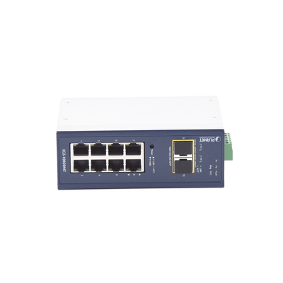 Switch Industrial Administrable Capa 2, 8 Puertos 10/100/1000T, 2 Puertos SFP 1G / 2.5 G BASE X