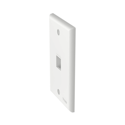 Placa de Pared Vertical, Salida Para 1 Puerto Keystone, Color Blanco - Image 2