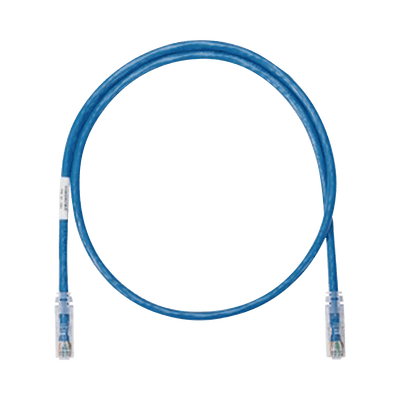 Cable de parcheo UTP Categoría 6, con plug modular en cada extremo - 1 m. - Azul