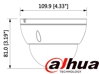 DAHUA DH-IPC-HDBW1230EN-0280B-S5- Cámara IP Domo Antivandalica de 2 Megapixeles/ Lente de 2.8 mm/ 104 Grados de Apertura/ Metalica/ IR de 30 Mts/ IP67/ IK10/ PoE/ DWDR/ - Image 3