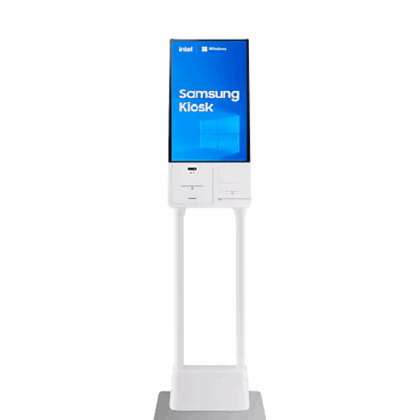SAMSUNG - Kiosko Interactivo 24" 250 Nits Touch con Sistema Operativo Windows / Base y Pedestal