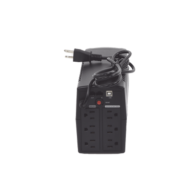 UPS de 750 VA/300 W, Topología Línea Interactiva, Entrada 120 Vca NEMA 5-15P, y 6 Salidas NEMA 5-15R, Con Regulador de Voltaje (AVR) - Image 4