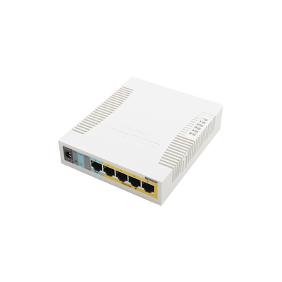 (RB260GSP) Switch Mikrotik 5 puertos PoE (Pasivo) (1in/4out) Gigabit Ethernet y 1 SFP - Image 2
