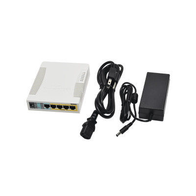 (RB260GSP) Switch Mikrotik 5 puertos PoE (Pasivo) (1in/4out) Gigabit Ethernet y 1 SFP - Image 4