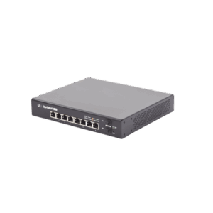 Switch EdgeMAX Administrable de 8 Puertos Gigabit con PoE+/PoE Pasivo 24V + 2 Puertos SFP, 150 W