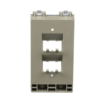 Placa de Pared Vertical, Resistente al Agua con Protección IP56, Acepta 4 Módulos Mini-Com, Color Gris - Image 2