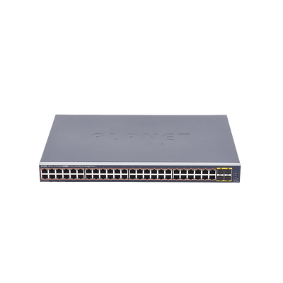 Switch Administrable de 48-Puertos 10/100/1000T 802.3at PoE + 4-Puertos 100/1000BASE-X SFP / 440W - Image 2