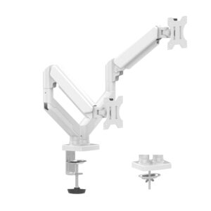 Soportes para Monitores - Brazo Articulador Para Dos Monitores Naceb (NAa-0215) - Brazo Articulador Para Dos Monitores Na-0215 Blanco Dsa2102