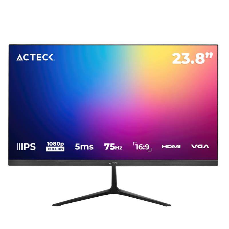 Monitor - Monitor ACTECK Captive Vivid SP240 - 23.8 pulgadas, 250 cd / m², 1920 x 1080 Pixeles, 5-8 ms, Negro