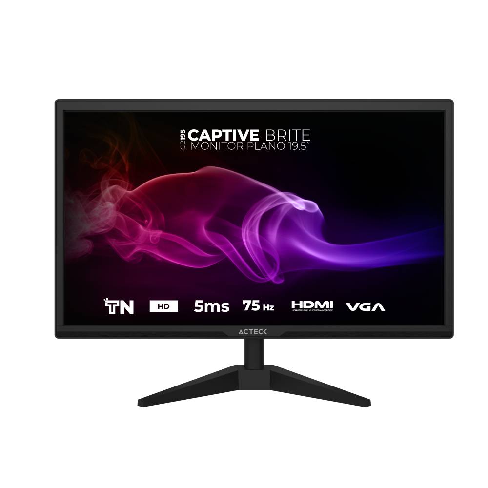 Monitor – Monitor ACTECK AC-939409 – 19.5 pulgadas, 250 cd / m², 1600 x 900 Pixeles, 5 ms, Negro