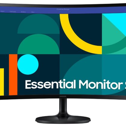 Monitores - Monitor Samsung 27 Pulgadas Essential - FHD, Curvatura 1800R, 75Hz, 4ms, color Negro, LS27D360GALXZX
