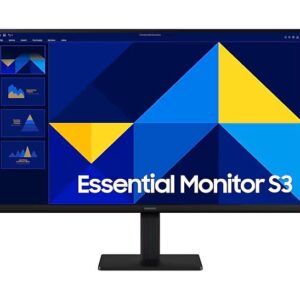 Monitores - MONITOR SAMSUNG 27 PULGADAS - ESSENTIAL S3, S30GD, IPS, FHD, PLANO, 100Hz, 5ms, LS27D300GALXZX