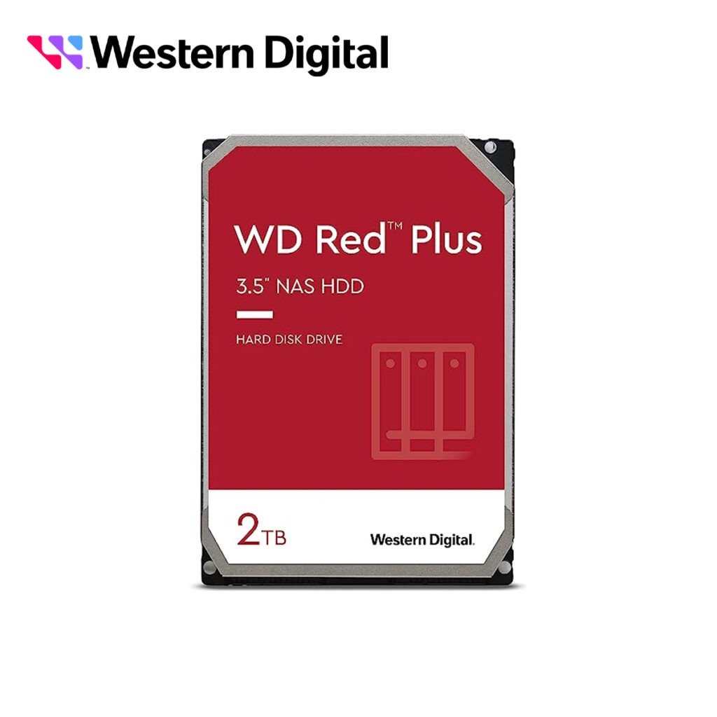 DD DISCO DURO WD20EFPX WD RED PLUS 3.5 SATA 2TB CACHE 64MB 5400RMP ESPECIAL PARA ALMACENAMIENTO Y NAS