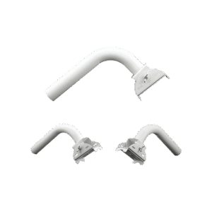 Montaje universal flexible para instalación en poste o pared, compatible con equipos Ubiquiti, Mimosa, Cambium y Altai