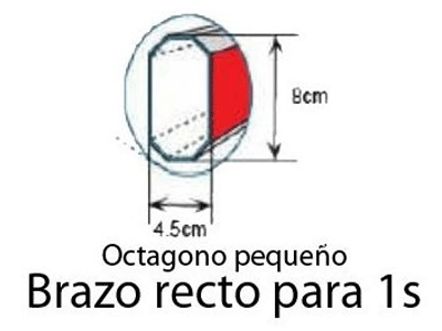 WEJOIN WJSSBM3 - Brazo Recto Octagonal de 3 metros / Franjas Reflejantes / Con Caucho Inferior / Sistema de Brazo Oscilante - Image 2