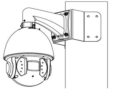 DAHUA PFA151 - Montaje para esquinas compatible con camaras PTZ DAHUA y bullet IPCHFW5421EZ - Image 4