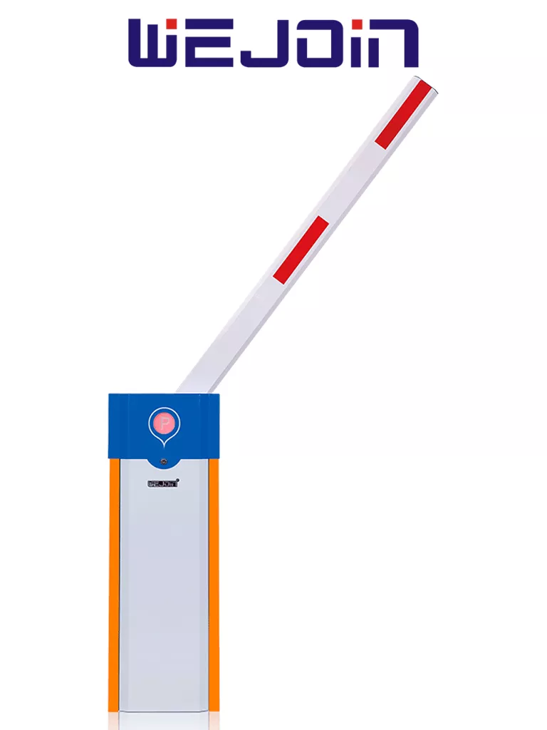 WEJOIN WJCB101VFIL34 – Barrera Vehicular Izquierda de Alto Flujo con Motor de 24 Vcc, Fuente de Alimentación de 110 Vca, Brazo Octagonal de 4.5 Metros, Velocidad de 3 Segundos y Dirección Ajustable