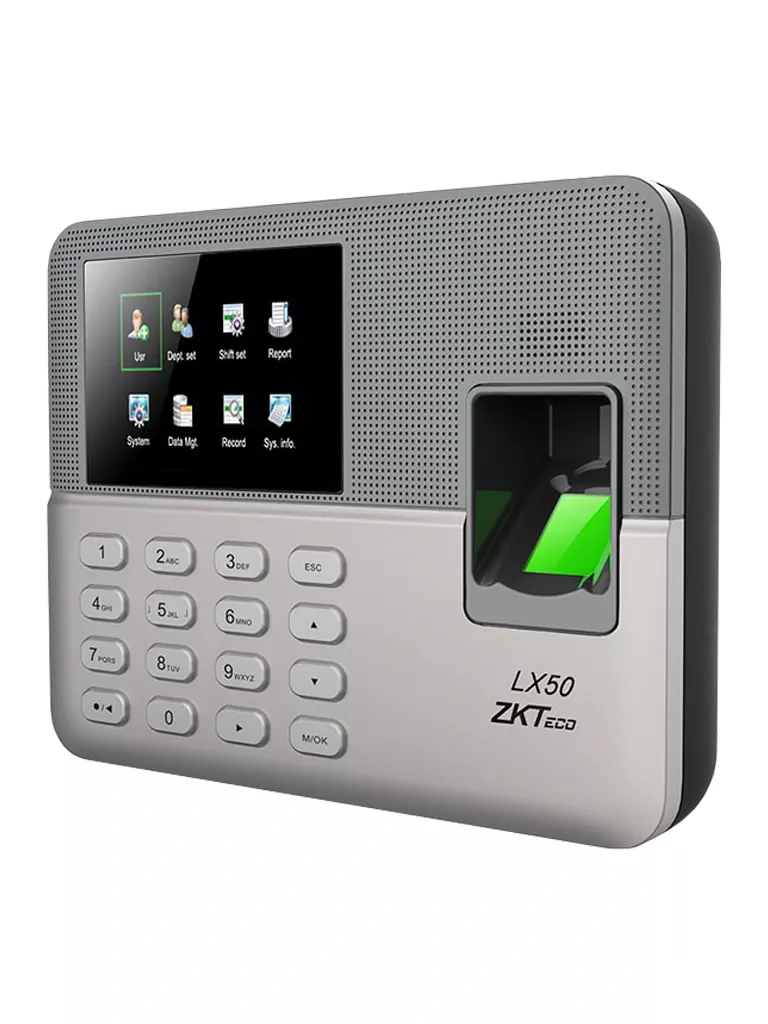 ZKTECO LX50 - Control de Asistencia con Huella Digital BioID (500), Contraseñas (500), Registro de 50,000 Eventos y SSR (Reporte en Hoja de Cálculo Mediante USB) - Image 2