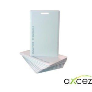 33TARJETA DE PROXIMIDAD GRUESA AX-ID2 PAQUETE 10 PIEZAS 125KHZ 26 BITS TIPO CLAMSHELL CON PERFORACIÓN