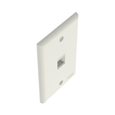 Placa de Pared Vertical, Salida Para 1 Puerto Keystone, Color Blanco Mate - Image 4