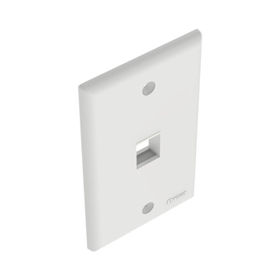 Placa de Pared Vertical, Salida Para 1 Puerto Keystone, Color Blanco - Image 4