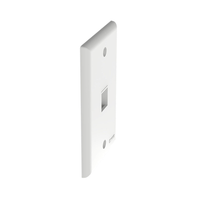 Placa de Pared Vertical, Salida Para 1 Puerto Keystone, Color Blanco - Image 3
