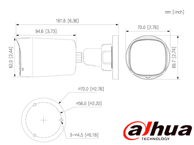 DAHUA DH-HAC-HFW1500RLN-IL-A-S3-DIP - Camara Bullet de 5 Megapixeles/ Iluminación Dual Inteligente + FullColor/ Lente de 2.8mm/ 106 Grados de Apertura/ 20 Metros de IR y Luz Visible/ Micrófono Integrado/ IP67/ Soporta: CVI/CVBS/AHD/TVI/ - Image 3