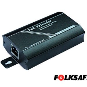 EXTENSOR POE+ FOLKSAFE FS-PSE1001-E 802.3AF 100MTS / NO REQUIERE FUENTE DE ALIMENTACIÓN / MÁXIMO 3 EXTENSORES EN CASCADA