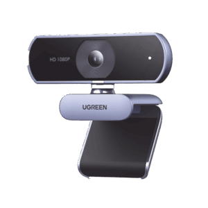 Cámara Web HD con Micrófono Integrado | Resolución 1080P@30FPS | Micrófonos Duales Integrados | Cancelación de Ruido | Corrección de Luz Automática | Vista Amplia de 85° | Rotación Flexible de 36