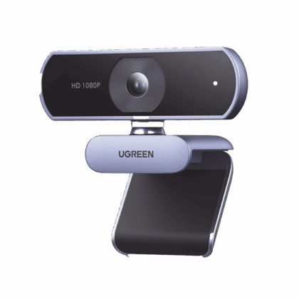 Cámara Web HD con Micrófono Integrado | Resolución 1080P@30FPS | Micrófonos Duales Integrados | Cancelación de Ruido | Corrección de Luz Automática | Vista Amplia de 85° | Rotación Flexible de 36