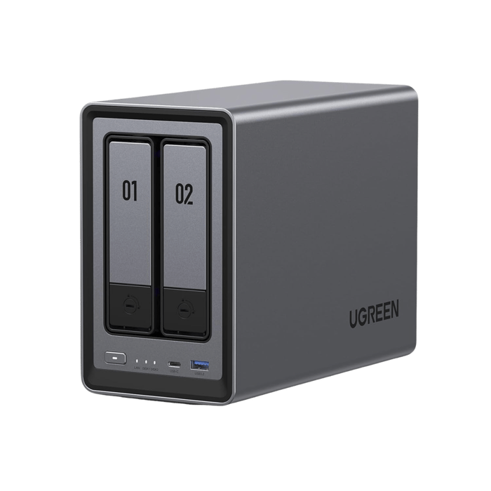 NASync DXP2800 | SO UGOS Pro |  Intel N100 12th Gen Intel® 4 Core™ | 2 Bahías SATA hasta 48TB | 2-Bahias (M.2 NVMe) hasta 16TB | 8GB DDR5 (Exp. a 16GB) | Ethernet 2.5G  | HDMI 4K | 2* USB2.0 | 1*USB 3.2Gen | 1* USB 3.2Gen2 | 1*USB-C 3.2Ge