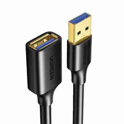Cable Extensor USB 3.0 / 3 Metros / Macho-Hembra / 5 Gbps / Ultra Durabilidad / Núcleo de cobre estañado 28/22 AWG / Blindaje interior múltiple / Ideal para teclado, mouse , etc.