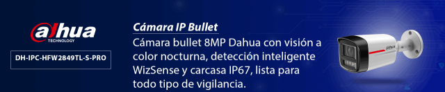 DAHUA DH-IPC-HFW2849TL-S-PRO Cámara IP Bullet  de 8MP/ WizColor /WizSense/ Lente 2.8mm/ SMD Plus/ Protección perimetral/ IP67/ PoE/ Ranura MicroSD - Image 2