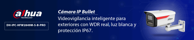 DAHUA DH-IPC-HFW2849M-S-B-PRO Cámara IP Bullet de 8MP / WizColor /WizSense/ equipada con IA/ SMD Plus/ Lente de 3.6 mm/ micrófono integrado/ Protección perimetral/ Ranura MicroSD, WDR real de 120 dB y PoE. Certificación IP67/ - Image 2