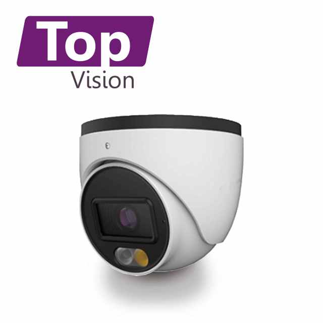 CAMARA HD TURRET TOPVISION TDDL500A / 5MP / AHD/TVI/CVI/SD / 2.8MM /30M IR - 20M LUZ CALIDA LUZ DUAL / MICROFONO INTEGRADO / IP67 / COC / CARCASA METAL - PLASTICA / 12VCD / IMAGEN A COLOR 24X7 AUDIO POR COAXIAL O UTP