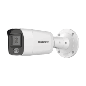 Bala IP 4 Megapixel / Imagen a Color 24/7 (ColorVu) / Lente 2.8 mm / Luz Blanca 40 mts / Exterior IP67 / WDR 130 dB / Audio y Alarma I/O / Captura Facial / ONVIF / Micro SD