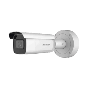 Bala IP 4 Megapixel / Lente Mot. 2.7 a 13.5 mm / 60 mts IR EXIR / Exterior IP67 / IK10 / Anticorrosivo / WDR 120 dB / PoE + / Micro SD / 4 Analíticos: AcuSense, Deteccion Facial, Conteo de Personas por Cruce y Zona