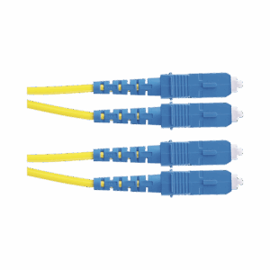 Jumper de Fibra Optica Monomodo 9/125 OS2, SC-SC Duplex, OFNR (Riser), Color Amarillo, 5 Metros