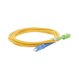 Jumper de Fibra Óptica Monomodo SC/UPC-SC/APC Simplex, color amarillo, 3 metros, 3 mm