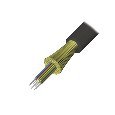 Cable de Fibra Óptica de 6 hilos, Interior/Exterior, Tight Buffer, No Conductiva (Dieléctrica), Riser, Multimodo OM3 50/125 optimizada, 1 Metro