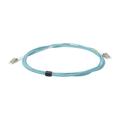 Jumper de Fibra Óptica Multimodo 50/125 XGLO OM3, LC-LC Duplex, OFNR, Color Aqua, 3 Metros - Image 2