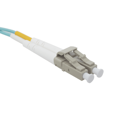 Jumper de Fibra Óptica Multimodo 50/125 XGLO OM3, LC-LC Duplex, OFNR, Color Aqua, 3 Metros - Image 3