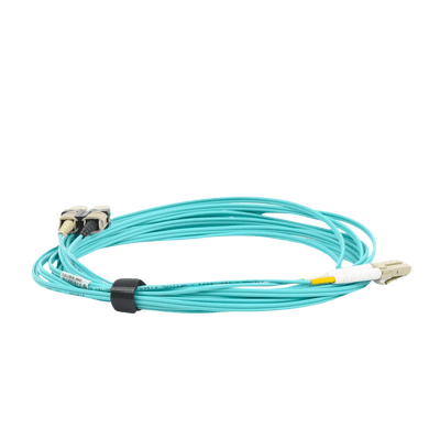 Jumper de Fibra Óptica Multimodo 50/125 XGLO OM3, LC-SC Duplex, OFNR, Color Aqua, 5 Metros - Image 5