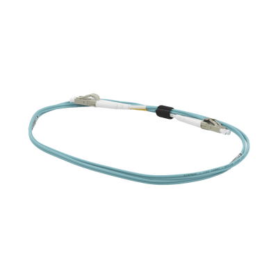 Jumper de Fibra Óptica Multimodo 50/125 OM3 XGLO, LC-LC Duplex, OFNR, Color Aqua, 1 Metro - Image 4