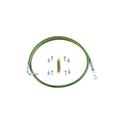 Jumper para Aterrizar Equipos en Racks o Gabinetes, 6 AWG, con Terminal Doblada a 45 Grados, Para Conexión a Tierra y Terminal Recta Para Equipos, 61 cm de Largo