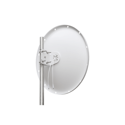 Antena Direccional con Frecuencia Extendida / 4.8 - 6.5 GHz / 28 dBi /  Jumper incluido con conector  SMA-Macho Inverso / Polaridad en 90º y 45º / Montaje incluido para torre o mástil - Image 2